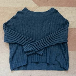 blue cropped super soft sweater from American eagle